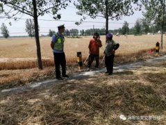 老鄉(xiāng)們，咱渦陽交警溫馨提醒：曬麥別占道